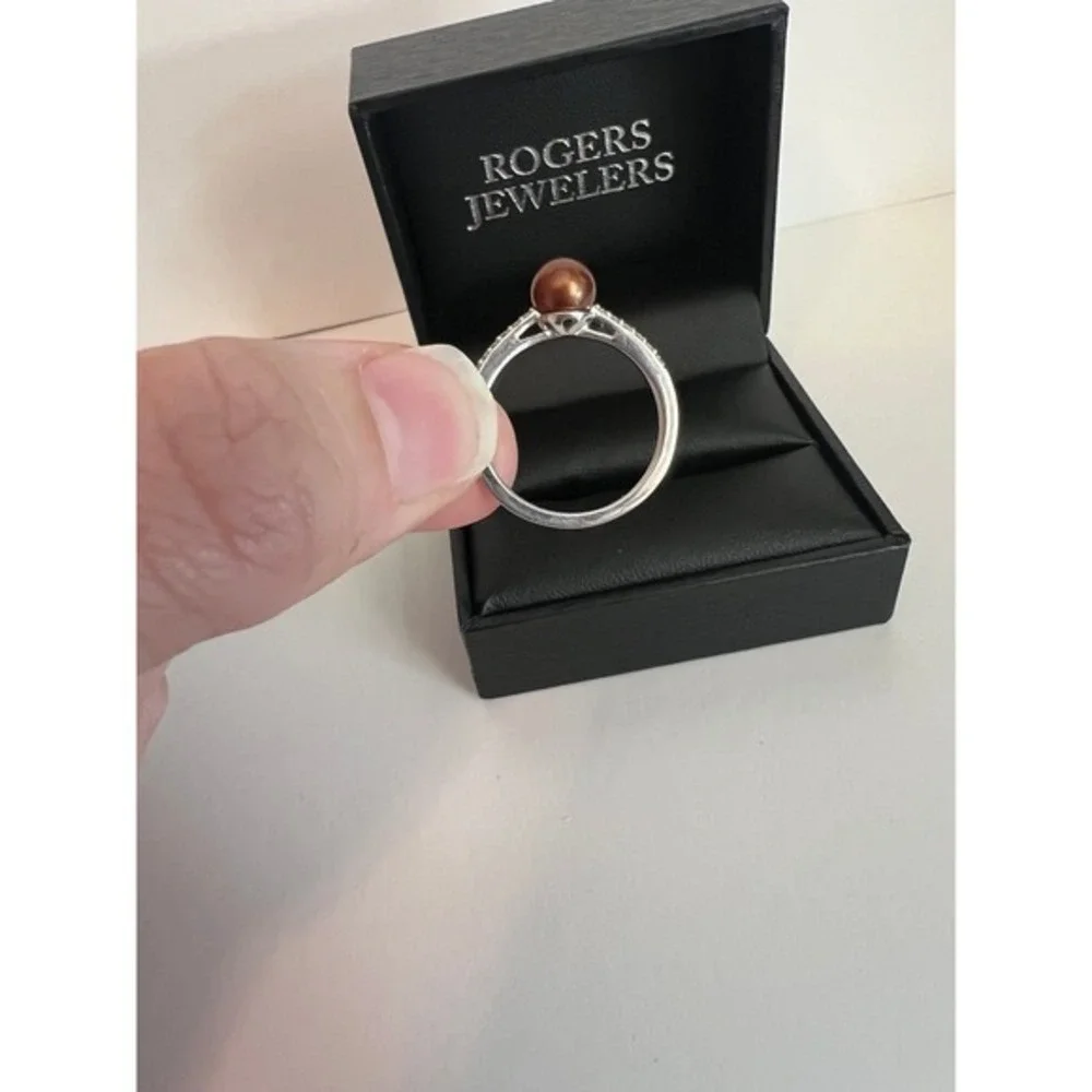 10KW‎ 1/10TW Brown Pearl RG Ring Coastal BOHO